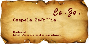 Csepela Zsófia névjegykártya