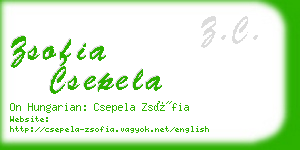 zsofia csepela business card